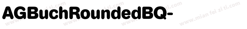 AGBuchRoundedBQ字体转换