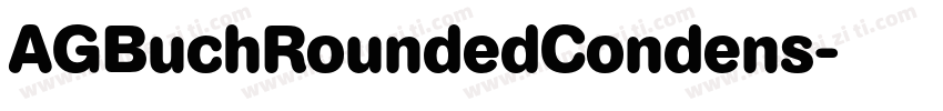 AGBuchRoundedCondens字体转换