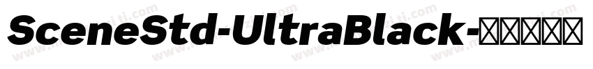 SceneStd-UltraBlack字体转换