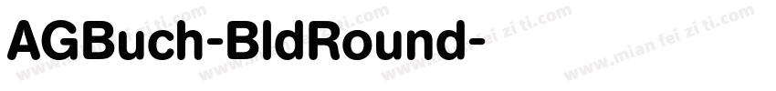 AGBuch-BldRound字体转换