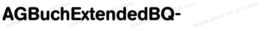 AGBuchExtendedBQ字体转换