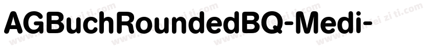 AGBuchRoundedBQ-Medi字体转换