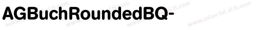AGBuchRoundedBQ字体转换