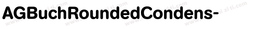 AGBuchRoundedCondens字体转换