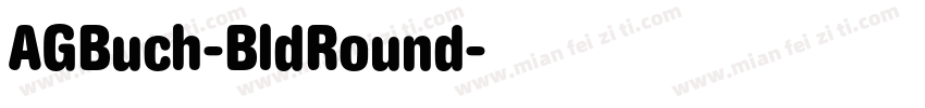 AGBuch-BldRound字体转换