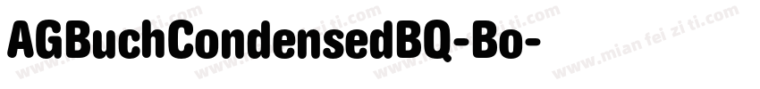 AGBuchCondensedBQ-Bo字体转换