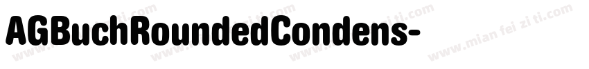 AGBuchRoundedCondens字体转换