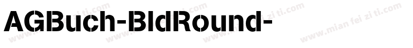 AGBuch-BldRound字体转换