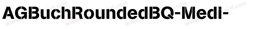 AGBuchRoundedBQ-Medi字体转换