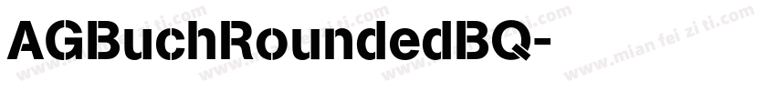 AGBuchRoundedBQ字体转换