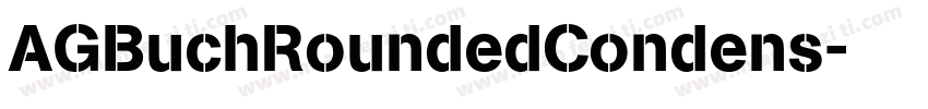 AGBuchRoundedCondens字体转换