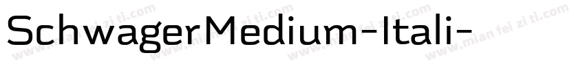 SchwagerMedium-Itali字体转换