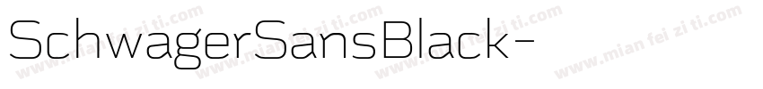 SchwagerSansBlack字体转换