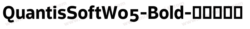 QuantisSoftW05-Bold字体转换