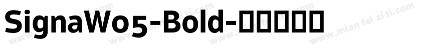 SignaW05-Bold字体转换