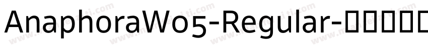 AnaphoraW05-Regular字体转换