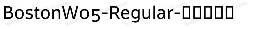 BostonW05-Regular字体转换