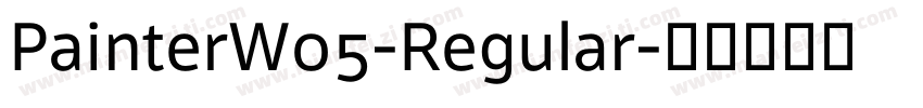 PainterW05-Regular字体转换