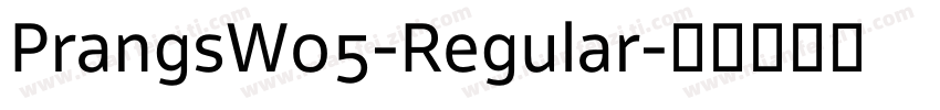 PrangsW05-Regular字体转换