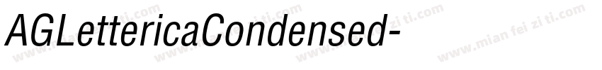 AGLettericaCondensed字体转换
