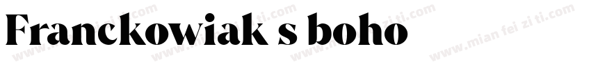 Franckowiak’s-boho字体转换