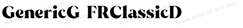 GenericG20FRClassicD字体转换