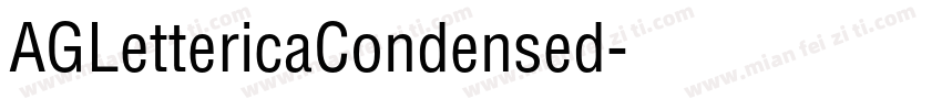 AGLettericaCondensed字体转换