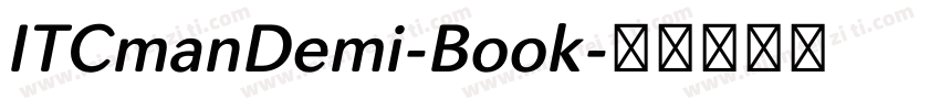 ITCmanDemi-Book字体转换