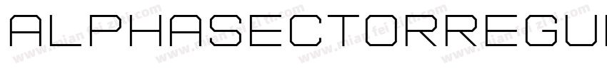 AlphaSectorRegular字体转换
