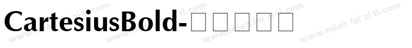 CartesiusBold字体转换