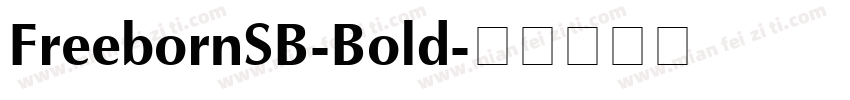 FreebornSB-Bold字体转换