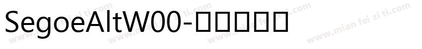 SegoeAltW00字体转换