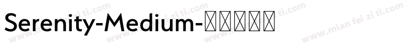 Serenity-Medium字体转换