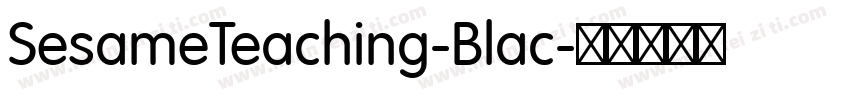 SesameTeaching-Blac字体转换