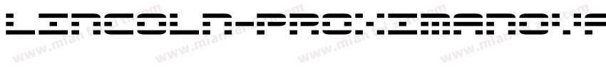 Lincoln-proximaNova字体转换