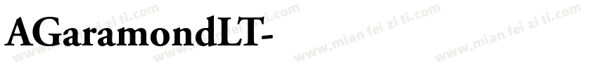 AGaramondLT字体转换