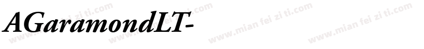 AGaramondLT字体转换