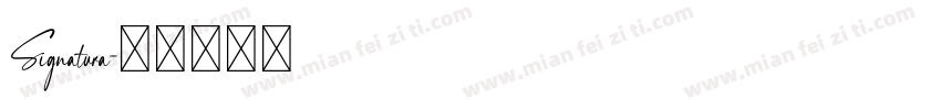 Signatura字体转换