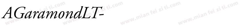 AGaramondLT字体转换