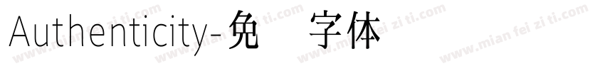 Authenticity字体转换
