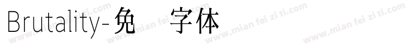 Brutality字体转换