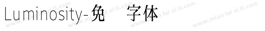 Luminosity字体转换