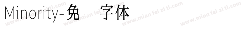 Minority字体转换