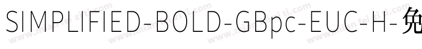 SIMPLIFIED-BOLD-GBpc-EUC-H字体转换
