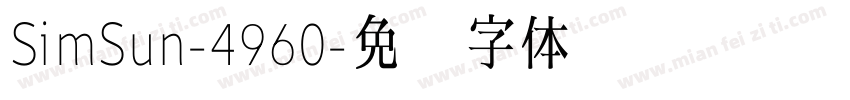 SimSun-4960字体转换