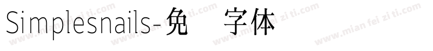 Simplesnails字体转换