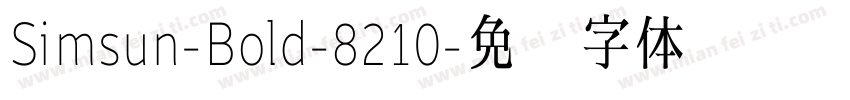 Simsun-Bold-8210字体转换