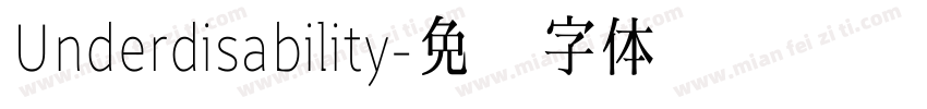 Underdisability字体转换