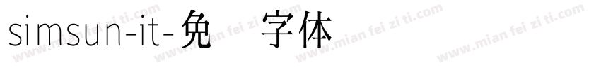 simsun-it字体转换