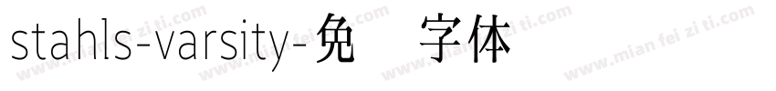 stahls-varsity字体转换